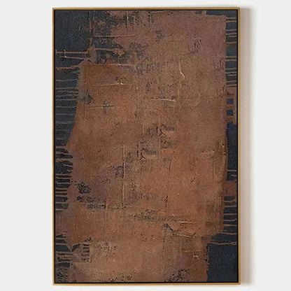Rustic Texture – Wabi-Sabi Abstract Oil Painting, view 1