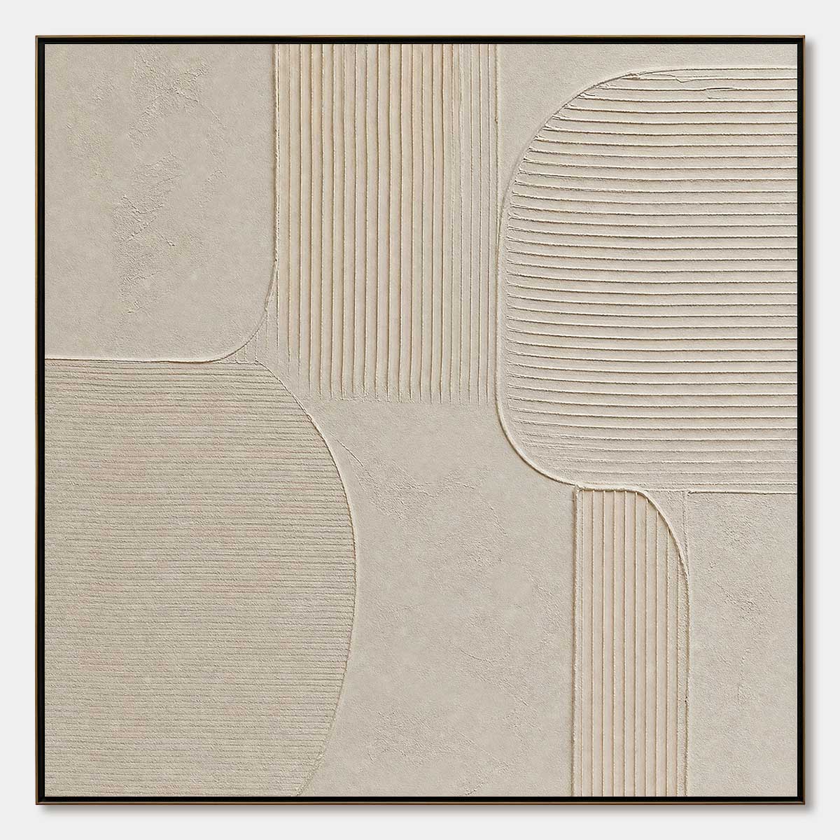 Sanctuary – Wabi-Sabi Abstract Oil Painting, view 1
