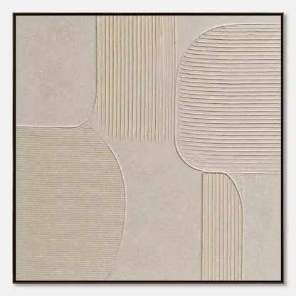 Sanctuary – Wabi-Sabi Abstract Oil Painting, view 1