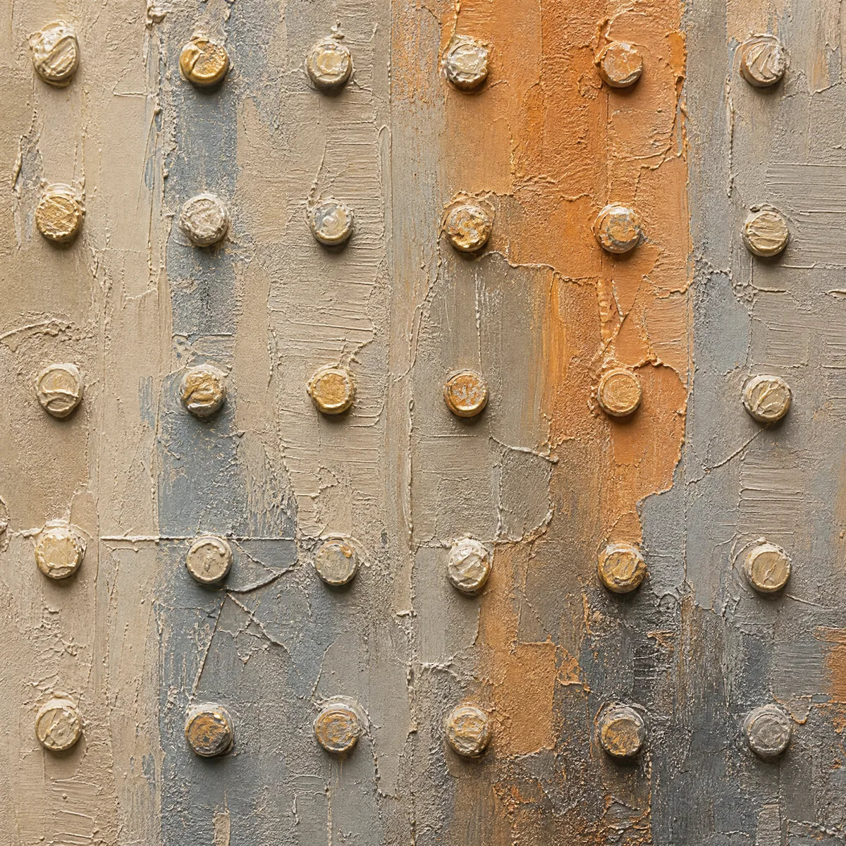 Sand Pearl Rhythm – Wabi-Sabi Abstract Oil Painting, view 3