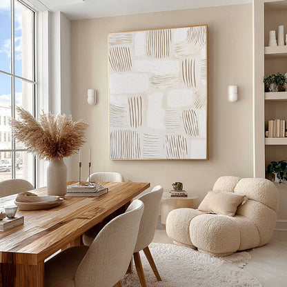 Wabi-Sabi Abstract Textured Oil Painting – Scriptures