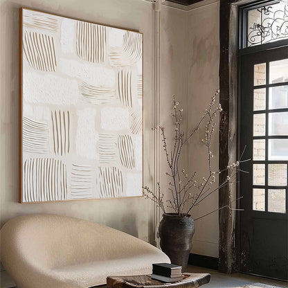 Wabi-Sabi Abstract Textured Oil Painting – Scriptures
