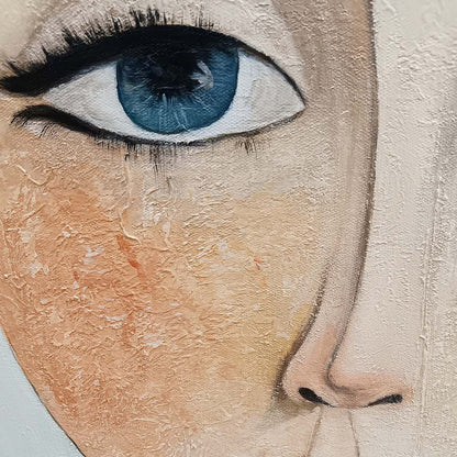 Ready to Ship – Figurative Textured Oil Painting, view 3