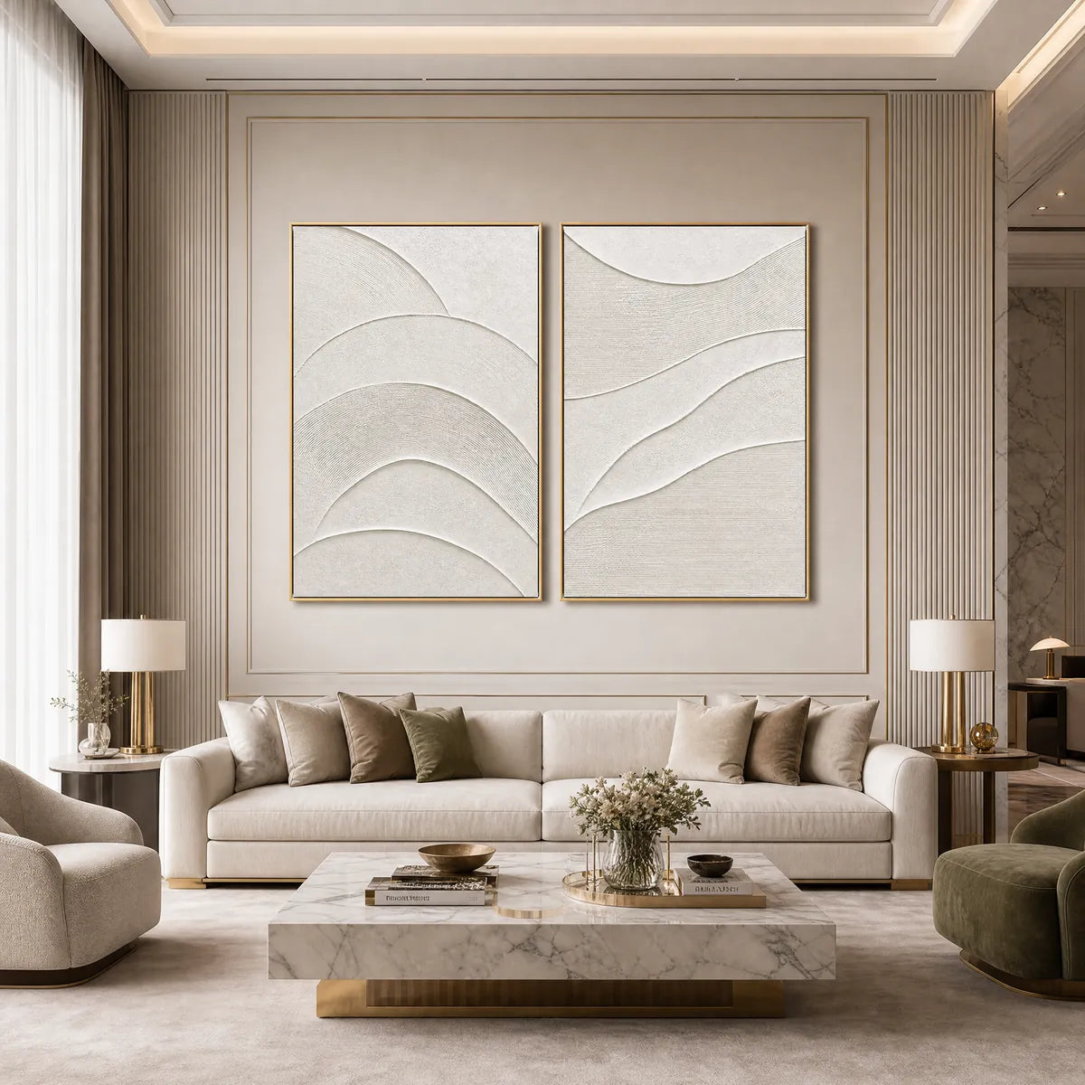 Wabi-Sabi Seascape Textured Oil Painting – Serene Rhythm