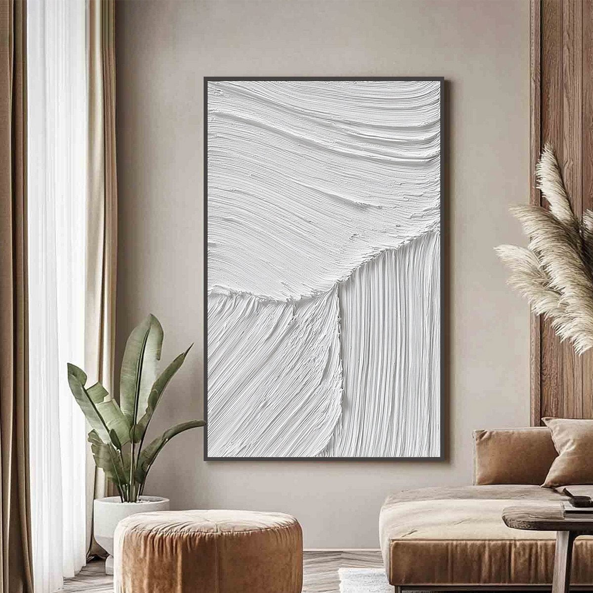 Serene Rift – Wabi-Sabi Landscape Acrylic Painting, view 4