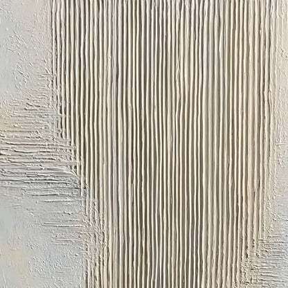 Serene Stria – Wabi-Sabi Abstract Oil Painting, view 3