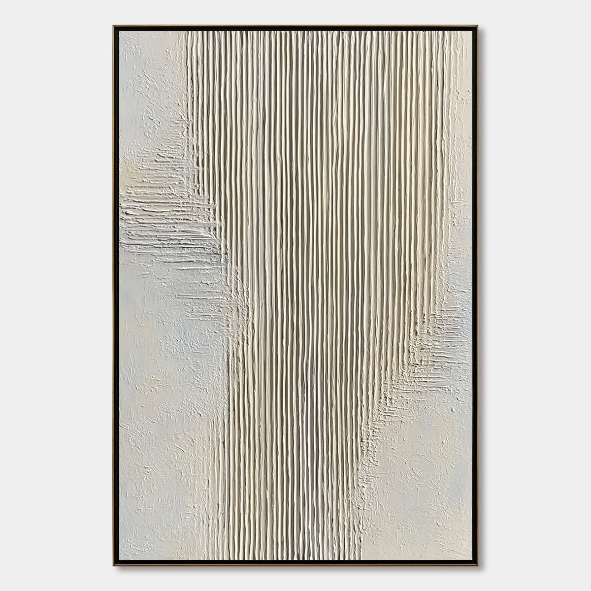Serene Stria – Wabi-Sabi Abstract Oil Painting, view 1