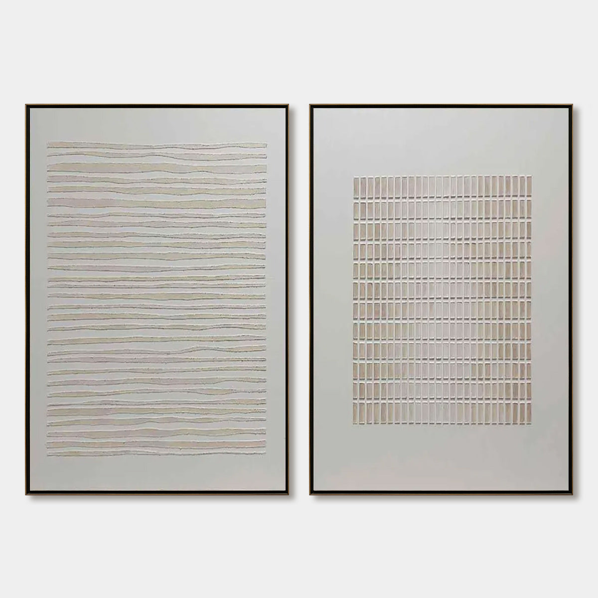 Serene Rhythms – Wabi-Sabi Abstract Oil Painting, view 1