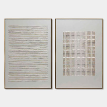 Serene Rhythms – Wabi-Sabi Abstract Oil Painting, view 1