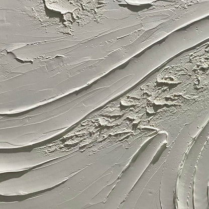 Serene Ridges – Wabi-Sabi Abstract Oil Painting, view 3