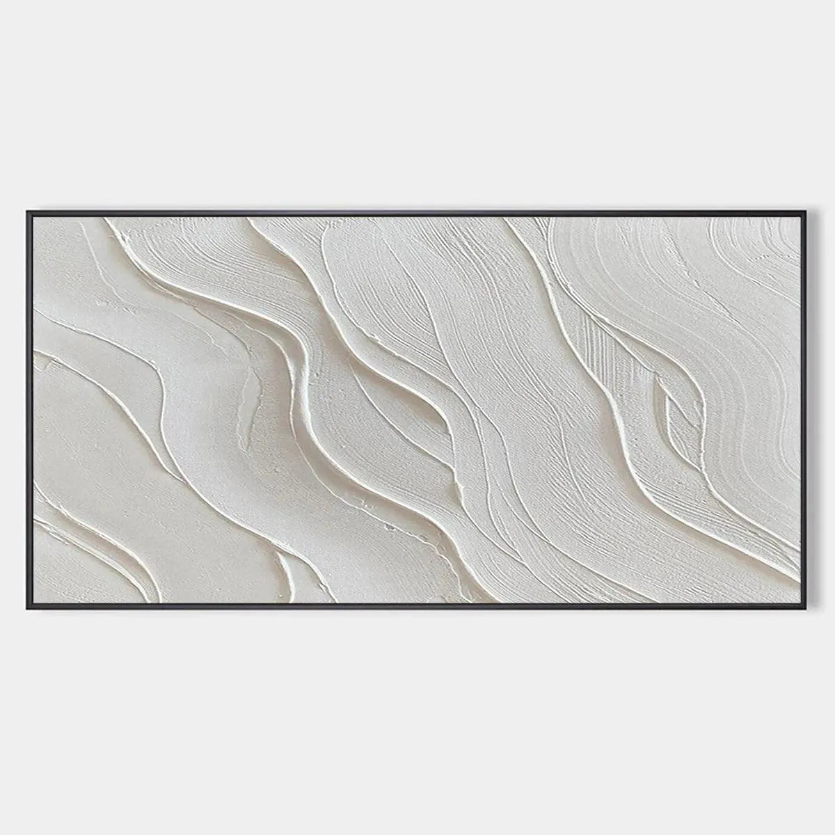 Serene Ripples – Wabi-Sabi Abstract Oil Painting, view 1
