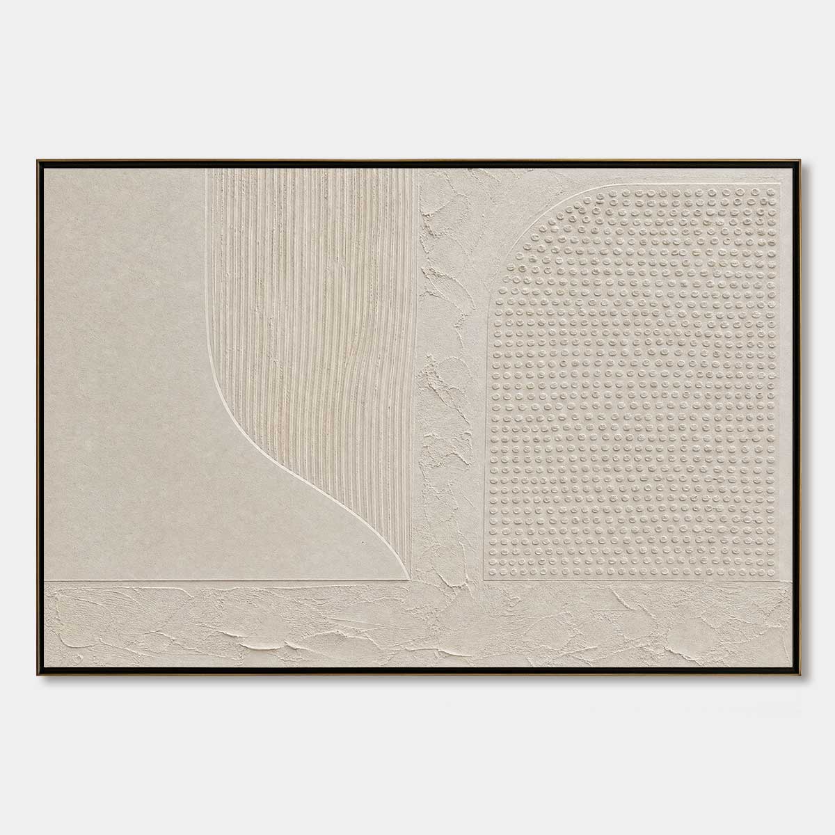Silent Composition – Wabi-Sabi Architecture Oil Painting, view 1