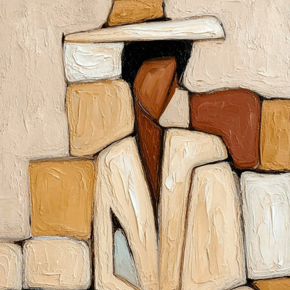 Solitude – Figurative Impasto Oil Painting, view 3