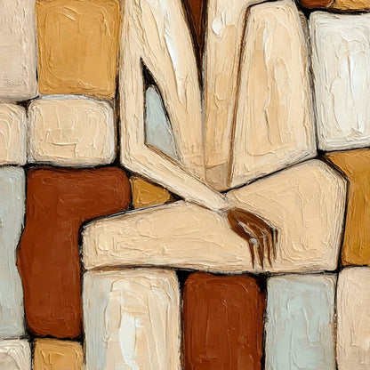 Solitude – Figurative Impasto Oil Painting, view 5