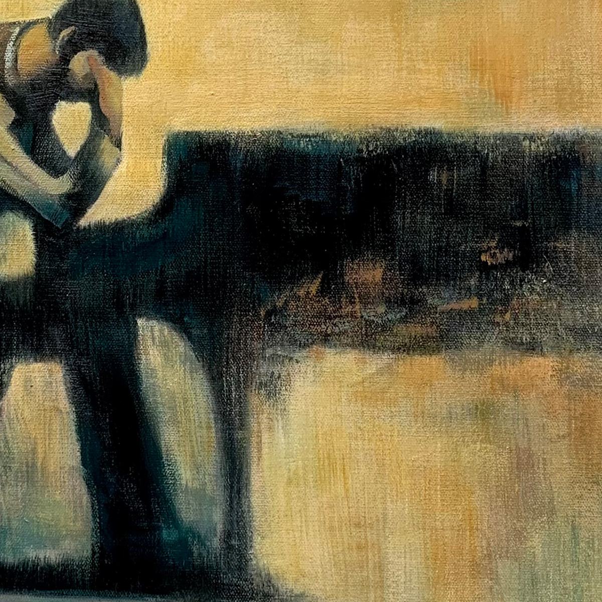 Solitude Sonata – Couple Oil Painting, view 4
