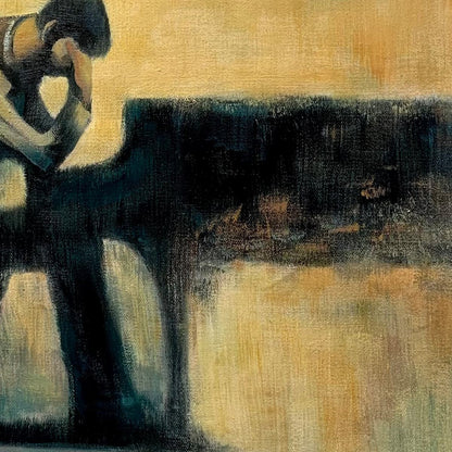 Solitude Sonata – Couple Oil Painting, view 4