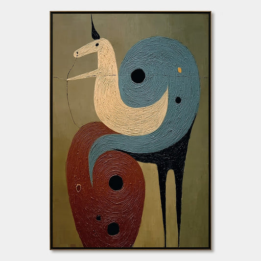 Spiral Guardian – Tree Impasto Oil Painting, view 1