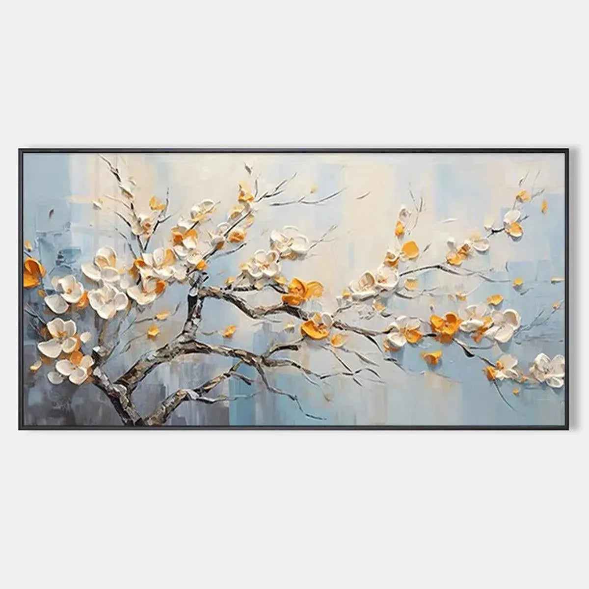 Spring Blossoms – Floral Textured Painting, view 1