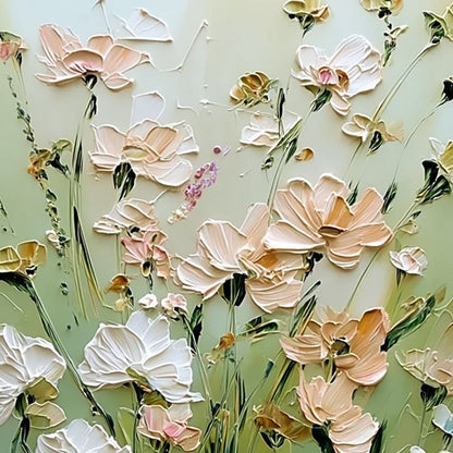 Spring'S Embrace – Wildflower Impasto Painting, view 3
