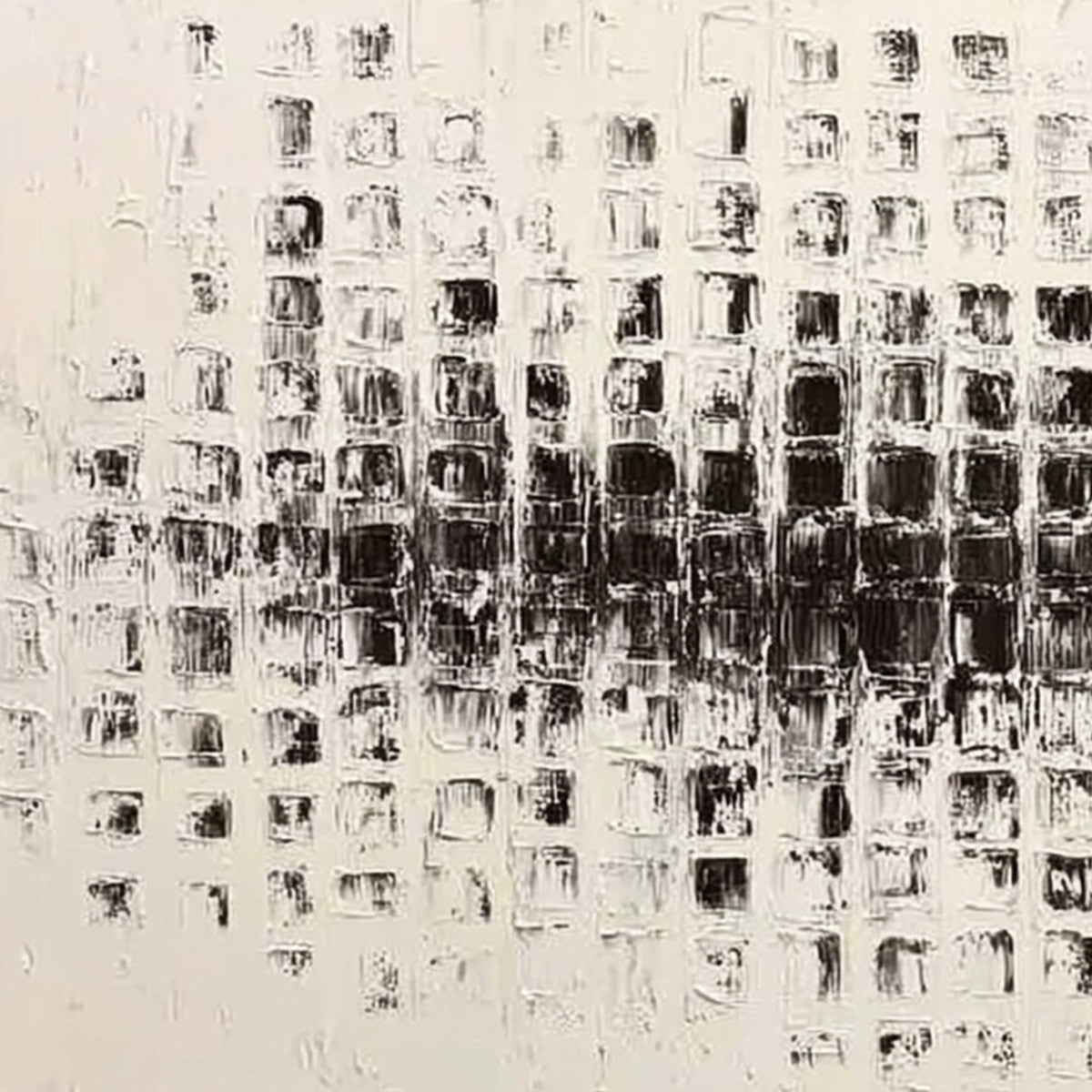 Static Rhythm – Wabi-Sabi Abstract Oil Painting, view 5