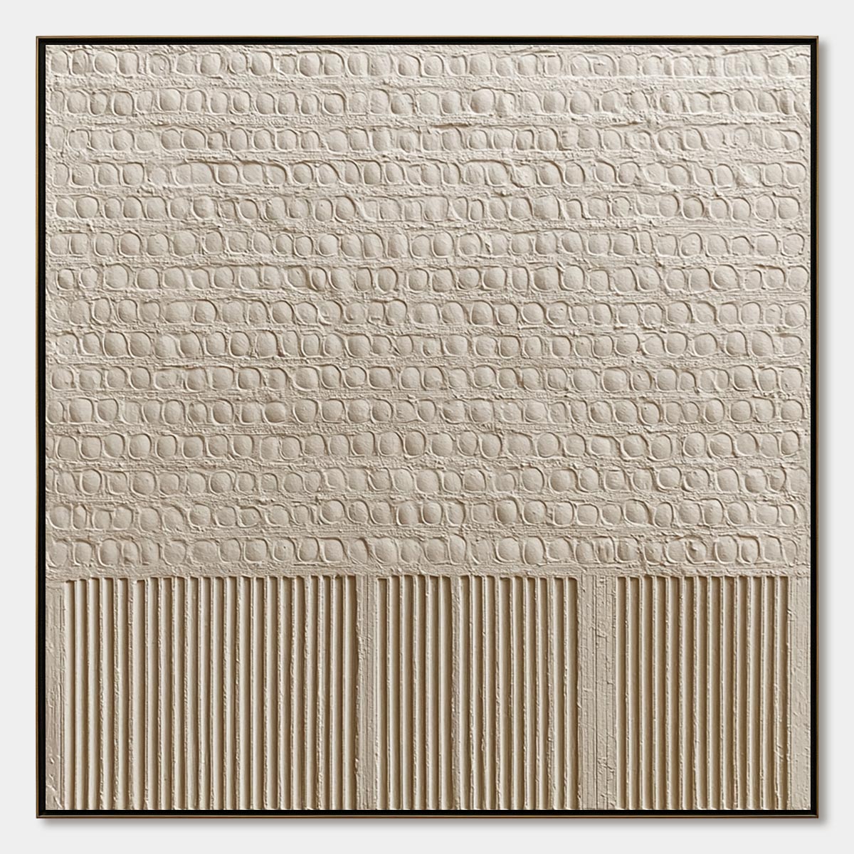 Stone Tablet – Wabi-Sabi Architecture Oil Painting, view 1