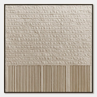 Stone Tablet – Wabi-Sabi Architecture Oil Painting, view 1