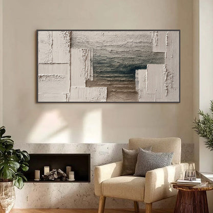 Strata – Wabi-Sabi Anchor Impasto Oil Painting, view 2