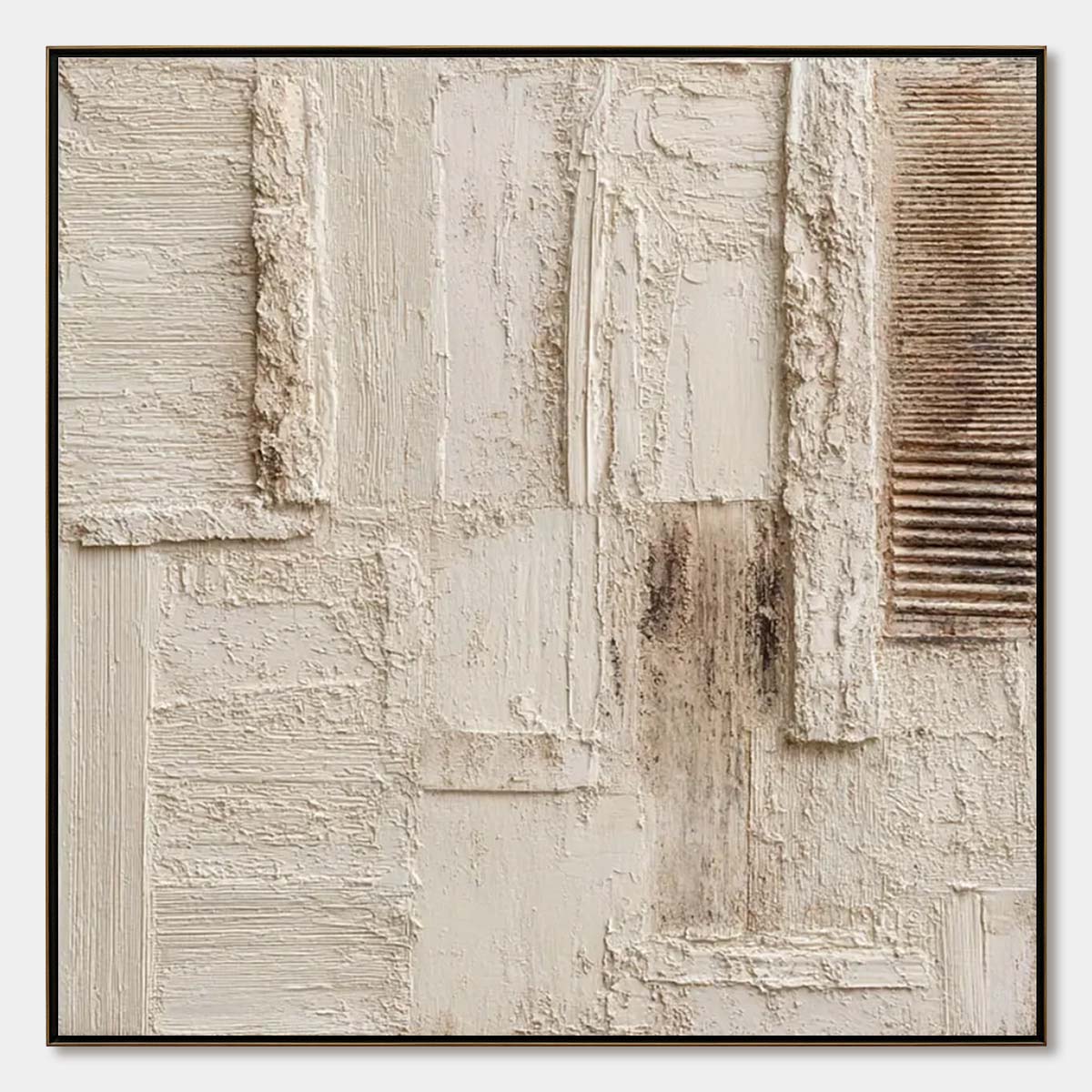 Strata – Wabi-Sabi Landscape Acrylic Painting, view 1
