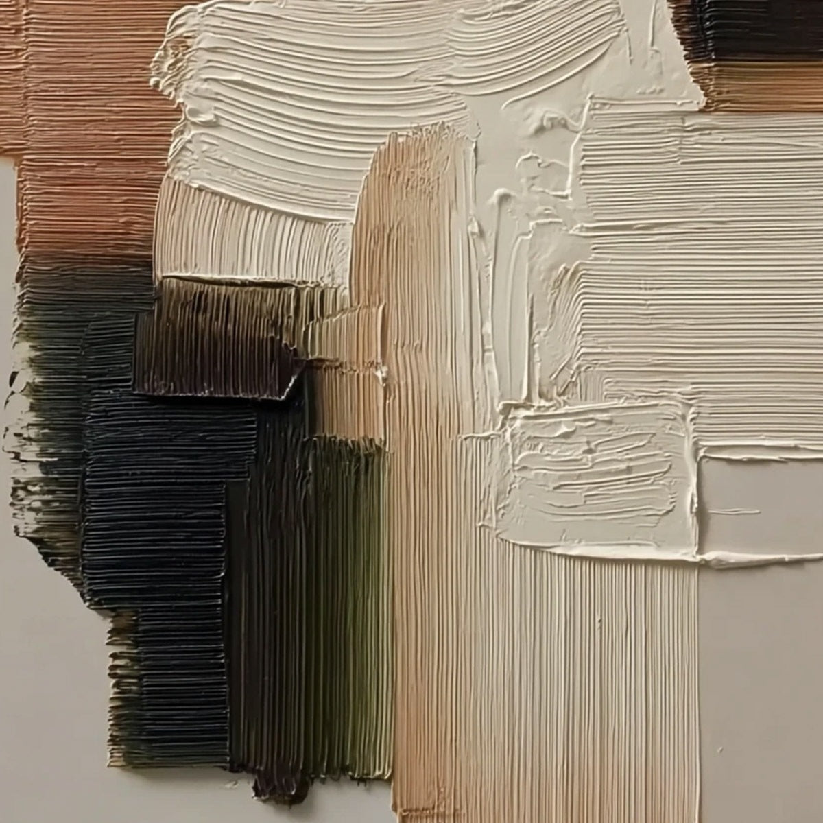 Strata – Wabi-Sabi Forest Oil Painting, view 5