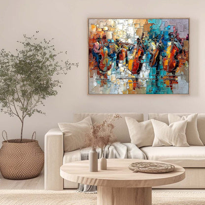 Figurative Impasto Oil Painting – Street Symphony