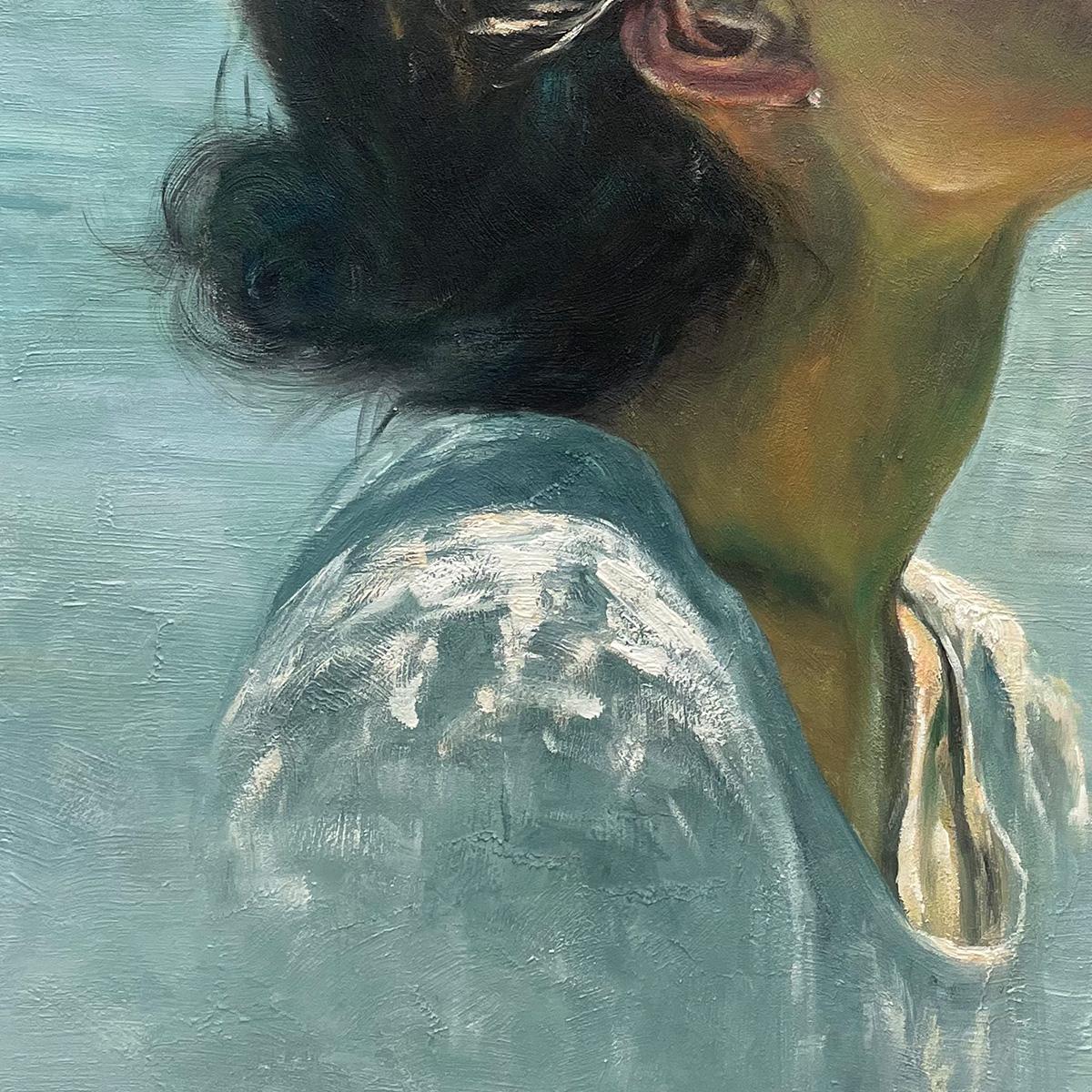 Submerged Serenity – Figurative Oil Painting, view 4