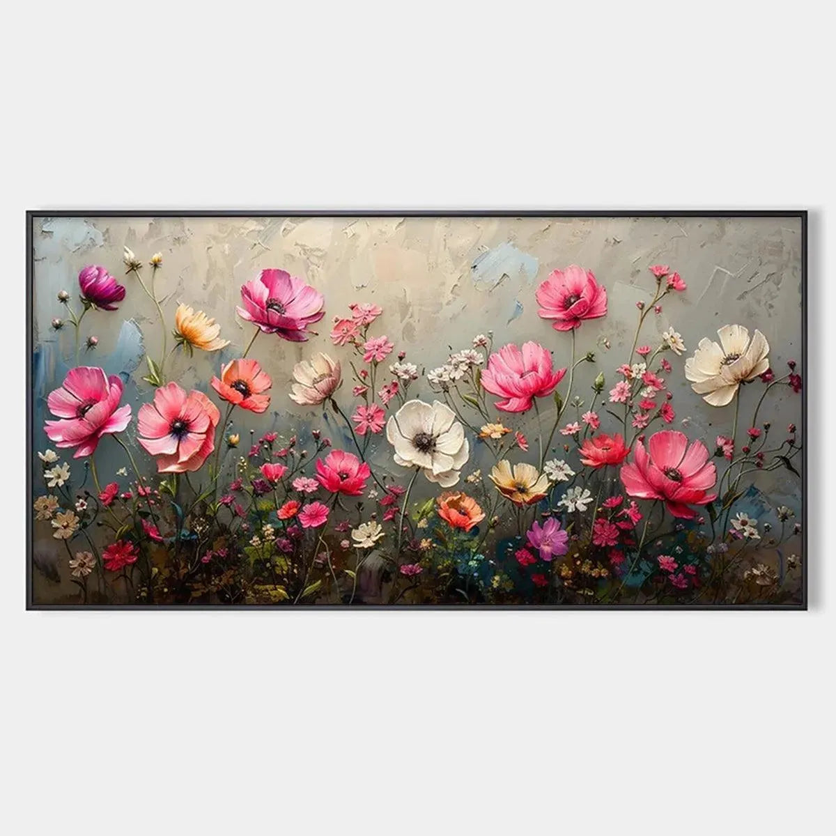 Summer Bloom – Floral Impasto Painting, view 1