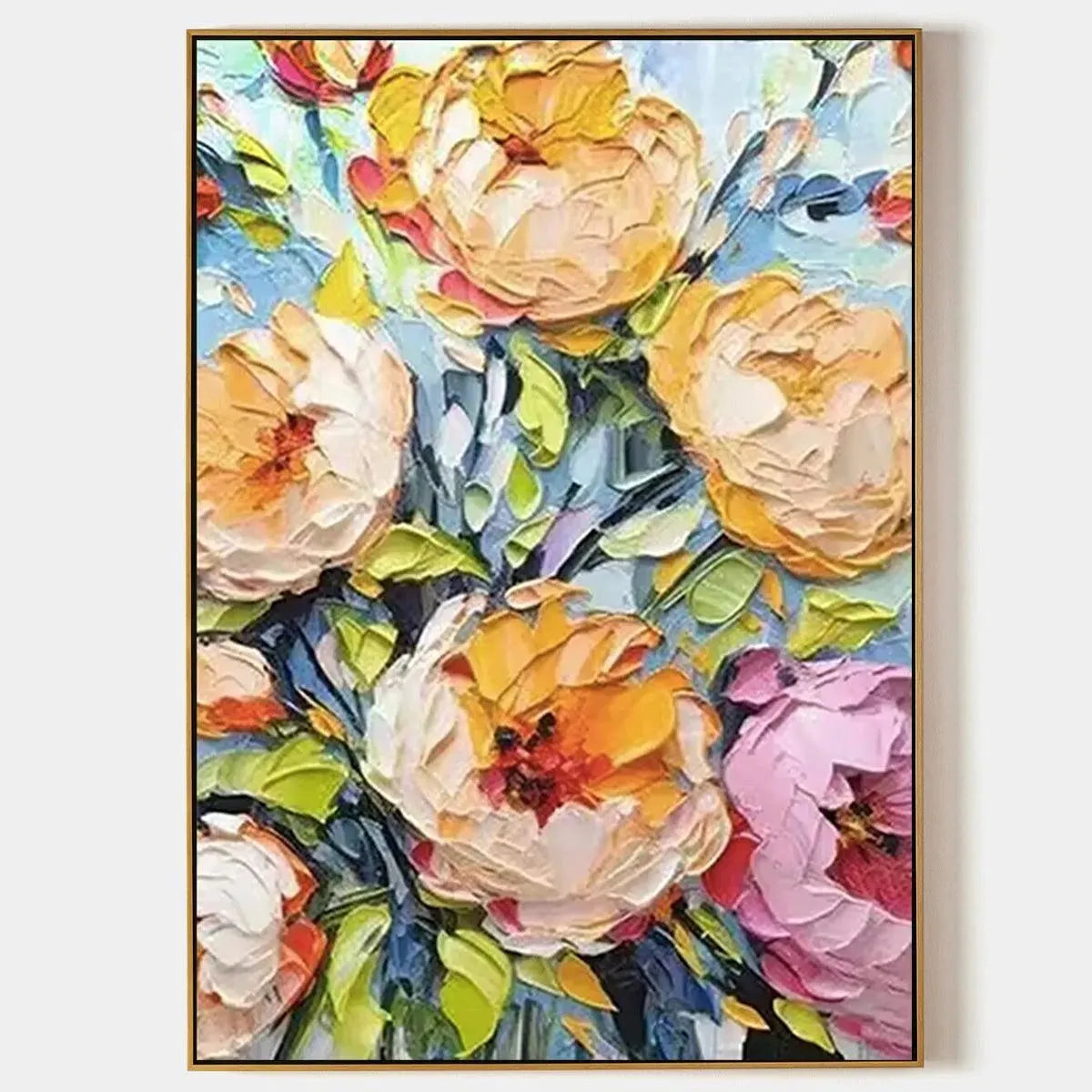 Summer Bloom – Floral Impasto Painting, view 1