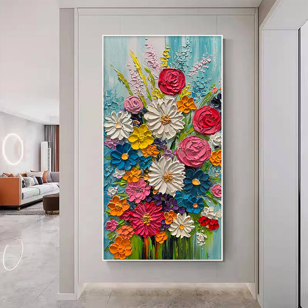 Summer Bouquet – Bouquet Impasto Oil Painting, view 1