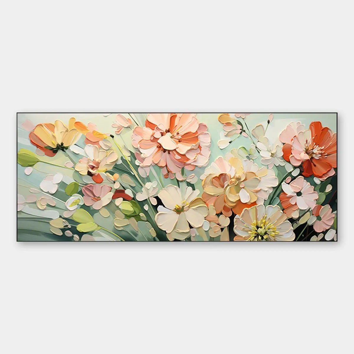 Sunkissed Garden – Floral Impasto Painting, view 1