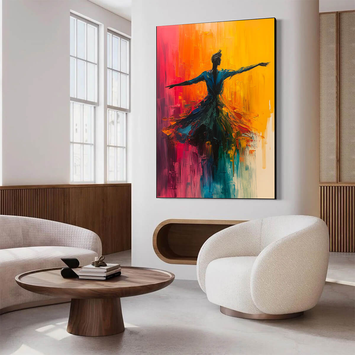 Figurative Dancer Impasto Oil Painting – Soulflight