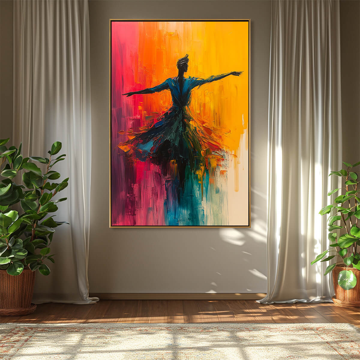 Soulflight – Dancer Impasto Oil Painting, view 2