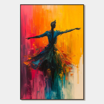 Soulflight – Dancer Impasto Oil Painting, view 1