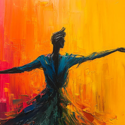 Figurative Dancer Impasto Oil Painting – Soulflight