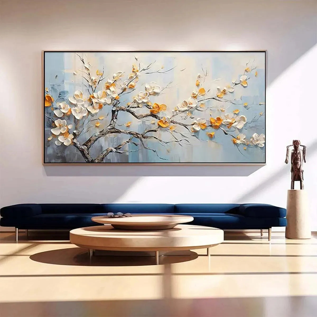 Spring Blossoms – Floral Textured Painting, view 3
