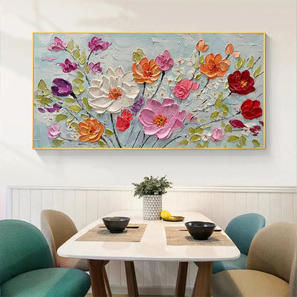 Colorful Bouquet Impasto Painting – Spring Bouquet
