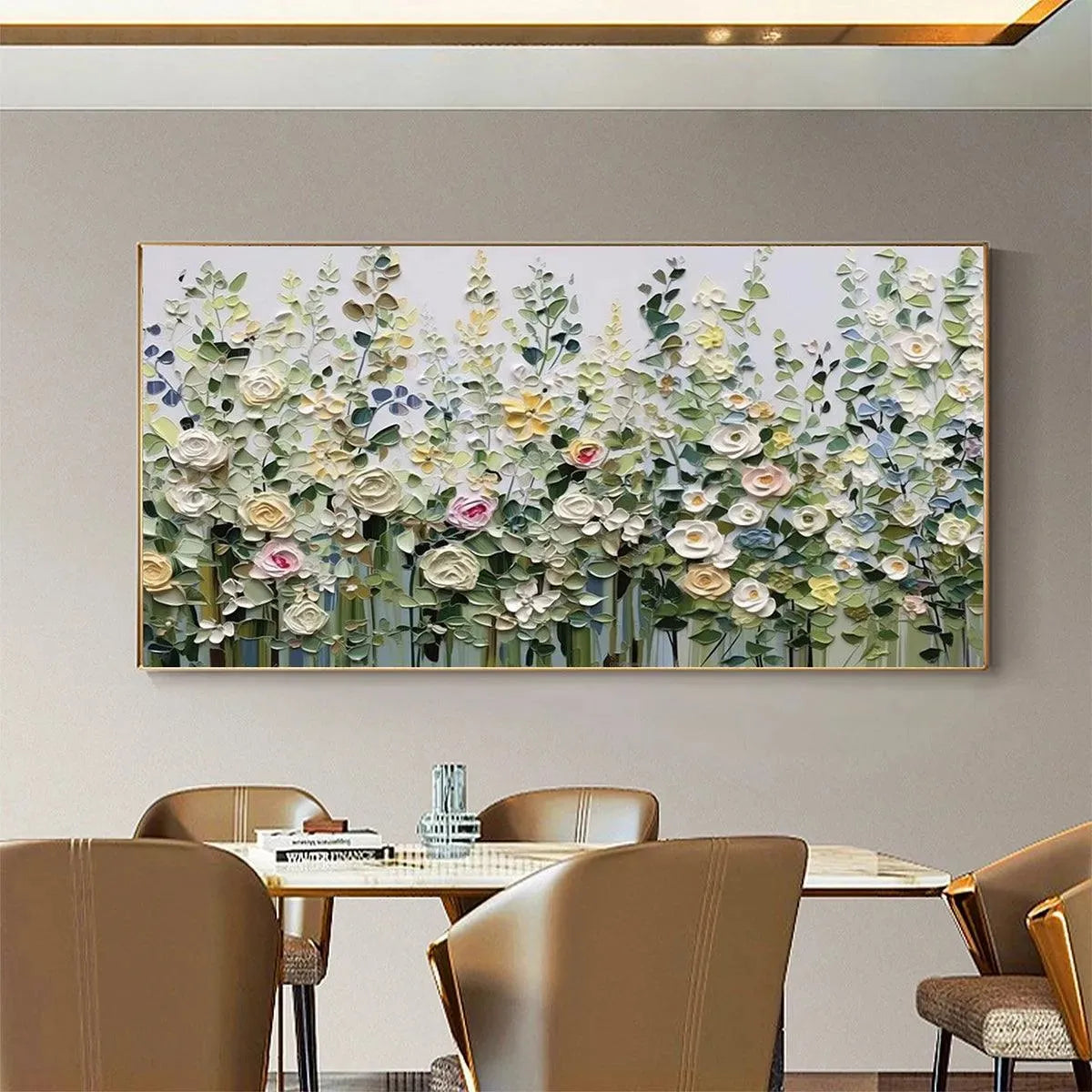 Colorful Meadow Impasto Painting – Spring Meadow