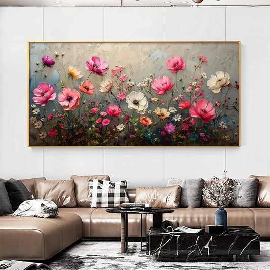 Summer Bloom – Floral Impasto Painting, view 2