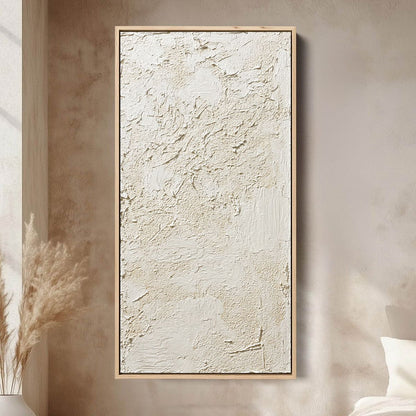 Terra Alba – Wabi-Sabi Abstract Impasto Oil Painting, view 2
