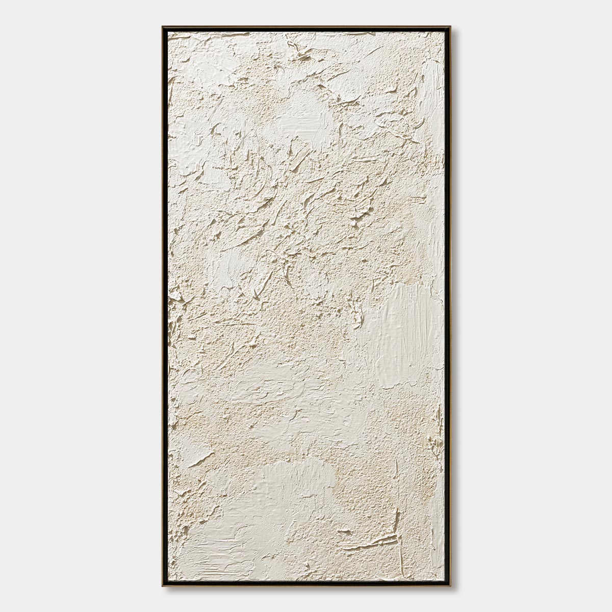 Terra Alba – Wabi-Sabi Abstract Impasto Oil Painting, view 1