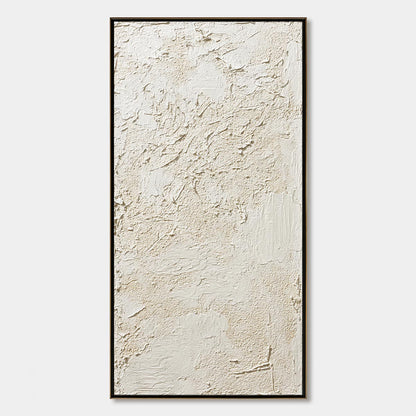 Terra Alba – Wabi-Sabi Abstract Impasto Oil Painting, view 1