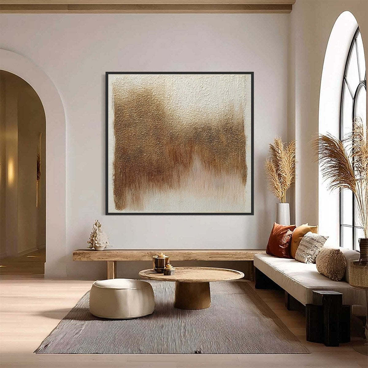 Terra Firma – Wabi-Sabi Abstract Oil Painting, view 2