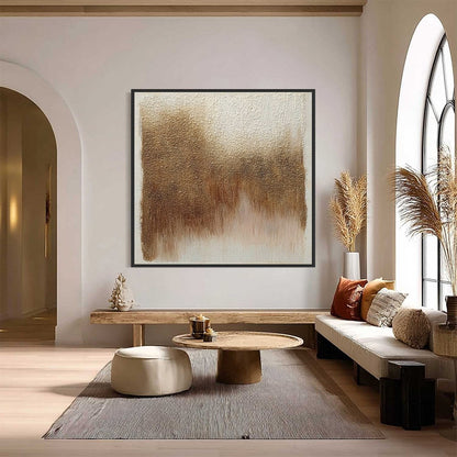 Terra Firma – Wabi-Sabi Abstract Oil Painting, view 2