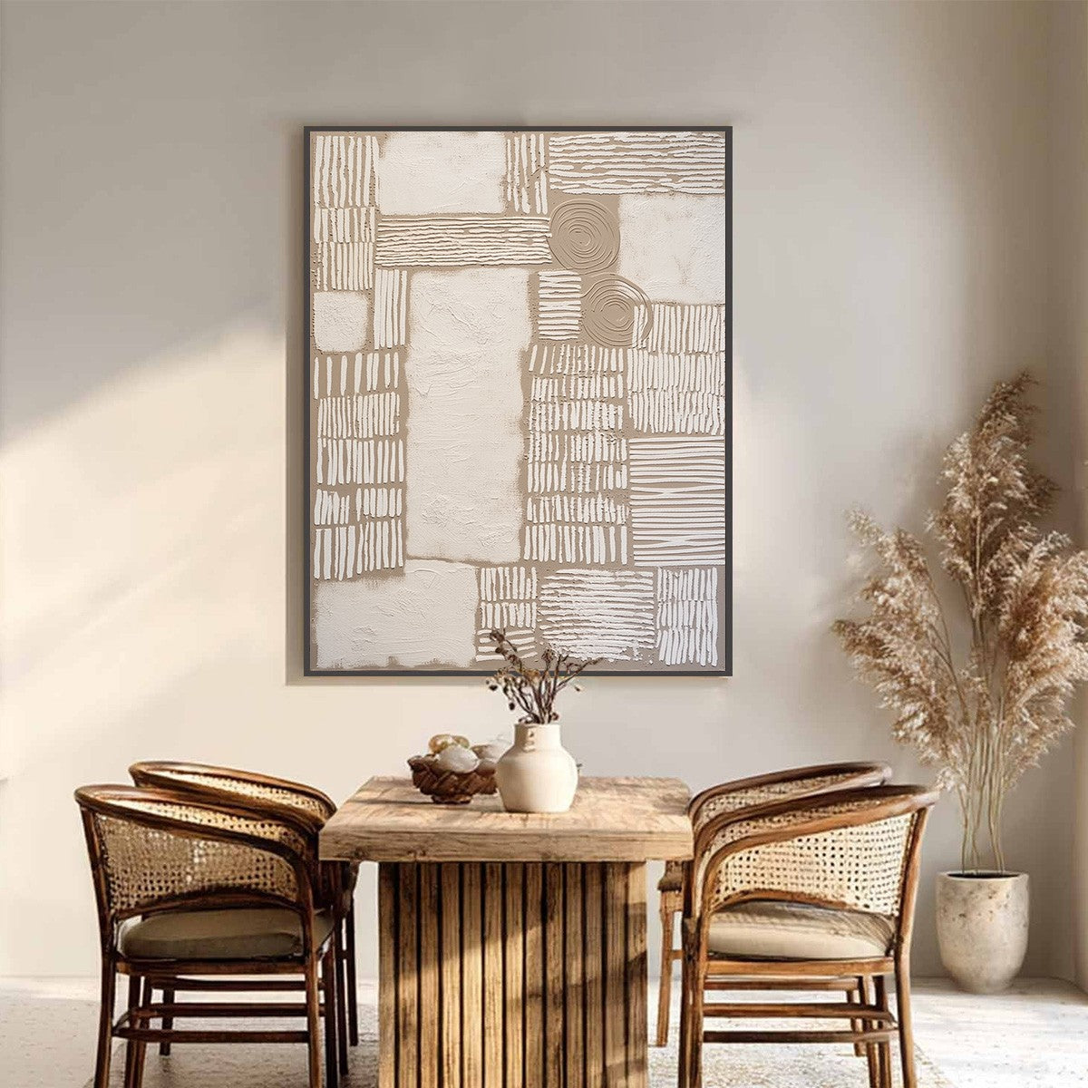 Terra Forma – Wabi-Sabi Abstract Oil Painting, view 2