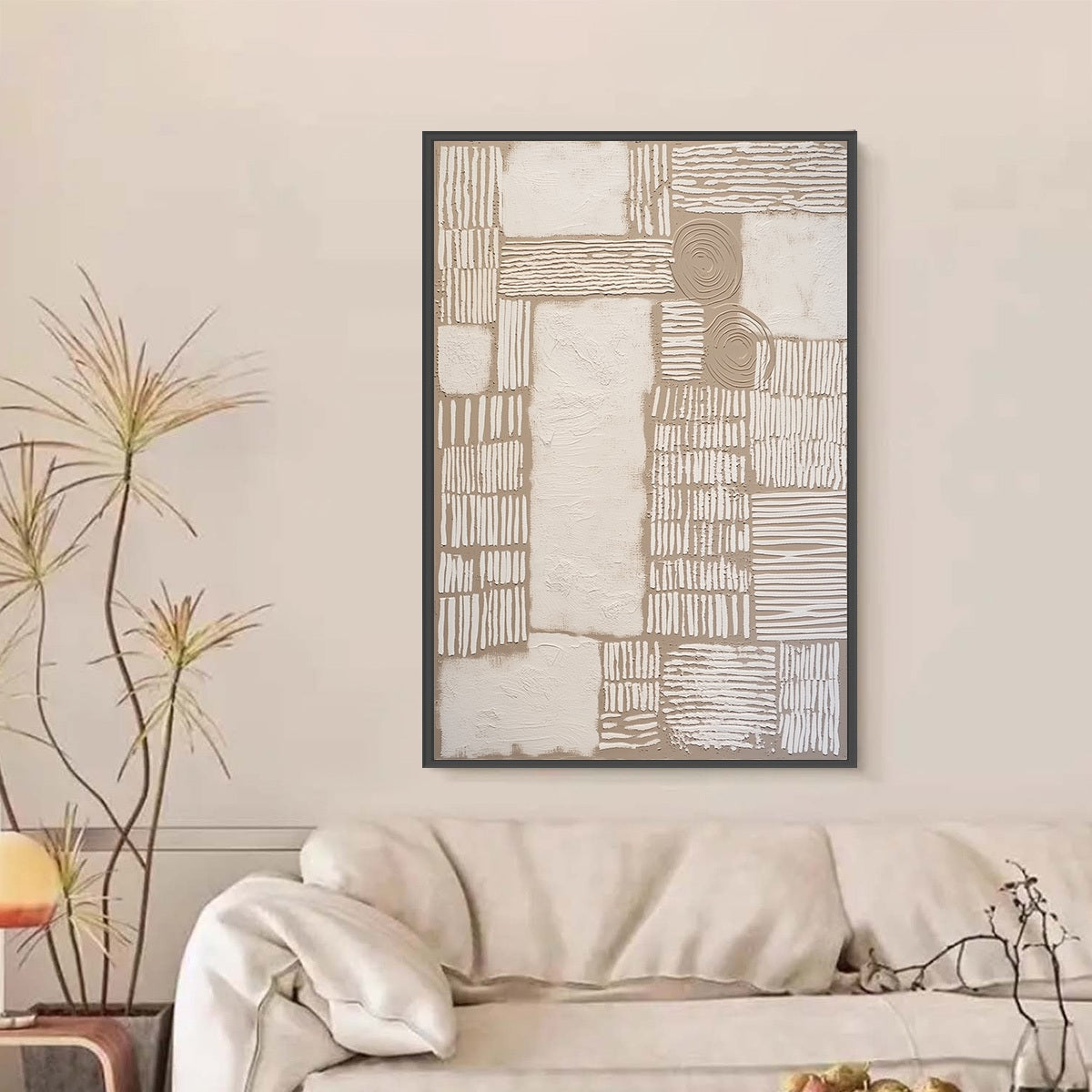 Terra Forma – Wabi-Sabi Abstract Oil Painting, view 4